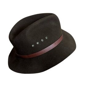 Quaker Marine brown wool Mtn. Walker fedora hat